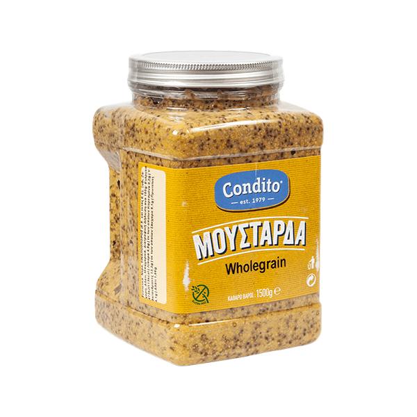 Горчица цельнозерновая "Condito"