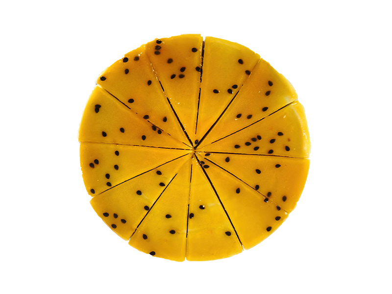 Cheesecake «Mango-fructul pasiunii»