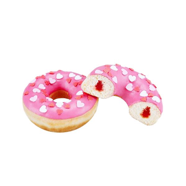 Love Donut (umpl. de capsuna, presarat cu inimioare)