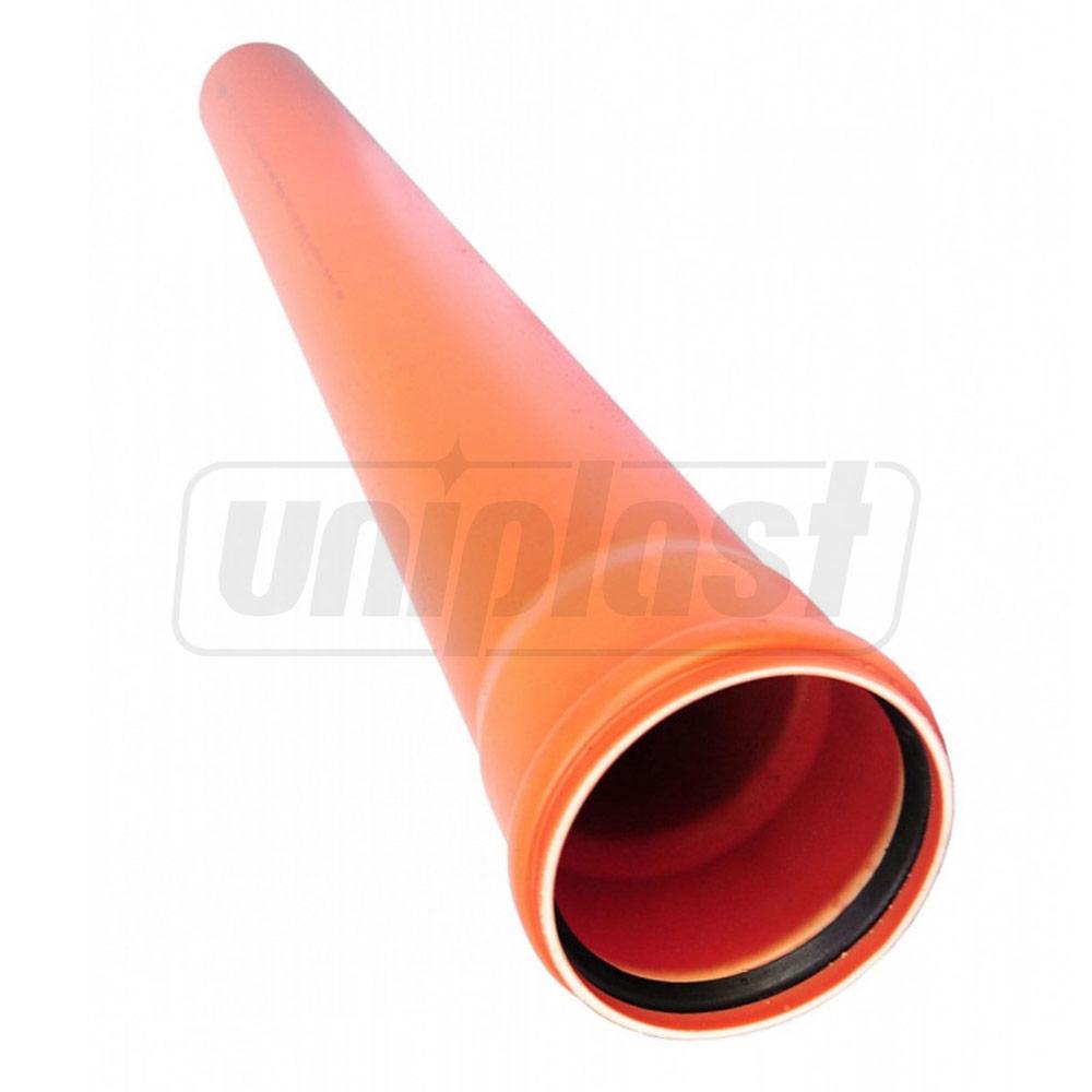 Teava PVC SN4 MS D.160 L=3 m / 4 mm  UNIPLAST