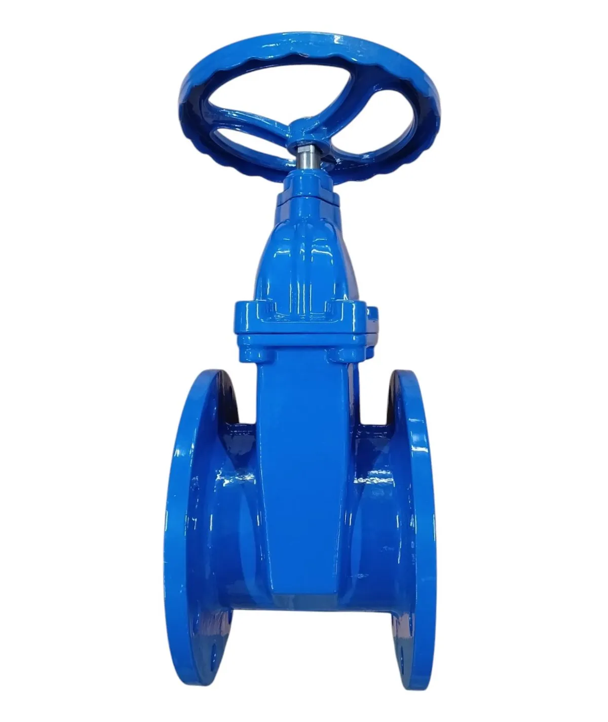 Задвижка чугунная D.150 PN16 обрезиненный клин DIN (L=200 мм) (8 отверстий)  UNV