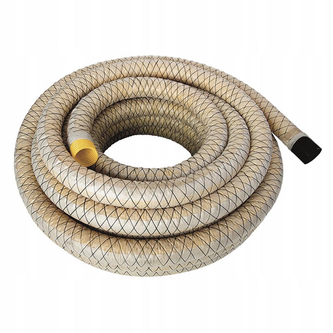 Teava corugata drenaj PE cu geotextil 90g/m² D. 80 SN6 (galben)  (50 m)  INSTALPLAST PL
