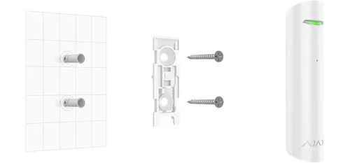 Detector de spargerea ferestrei GlassProtect EU (alb)  AJAX