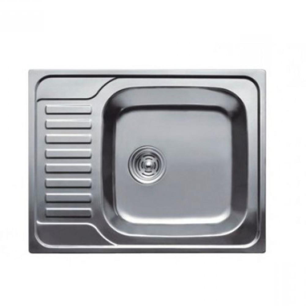 Chiuveta de bucatarie inox 0,8 mm (satin) 58/48 cm dreapta 5848 R