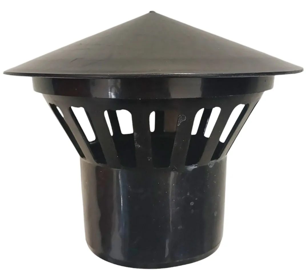 Caciula de aerisire PP D.110 interna scurta, neagra UA