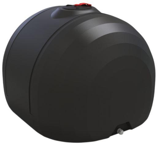 Rezervor apa 6000 L orizontal, oval (negru) KAC fortat (pentru transportarea)