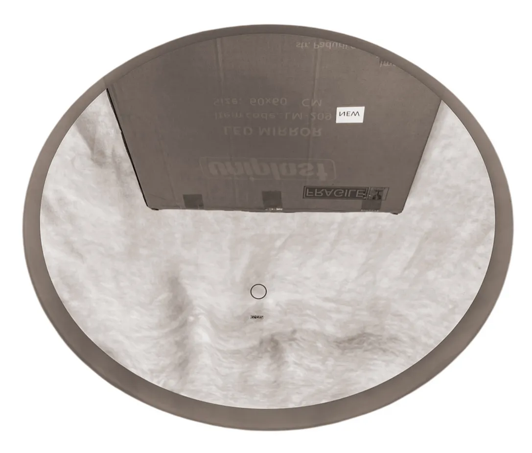 Oglinda pentru baie LED 2700/4000/6000K (rotunda cu janta) 60 x 60 cm IP44 UNIPLAST