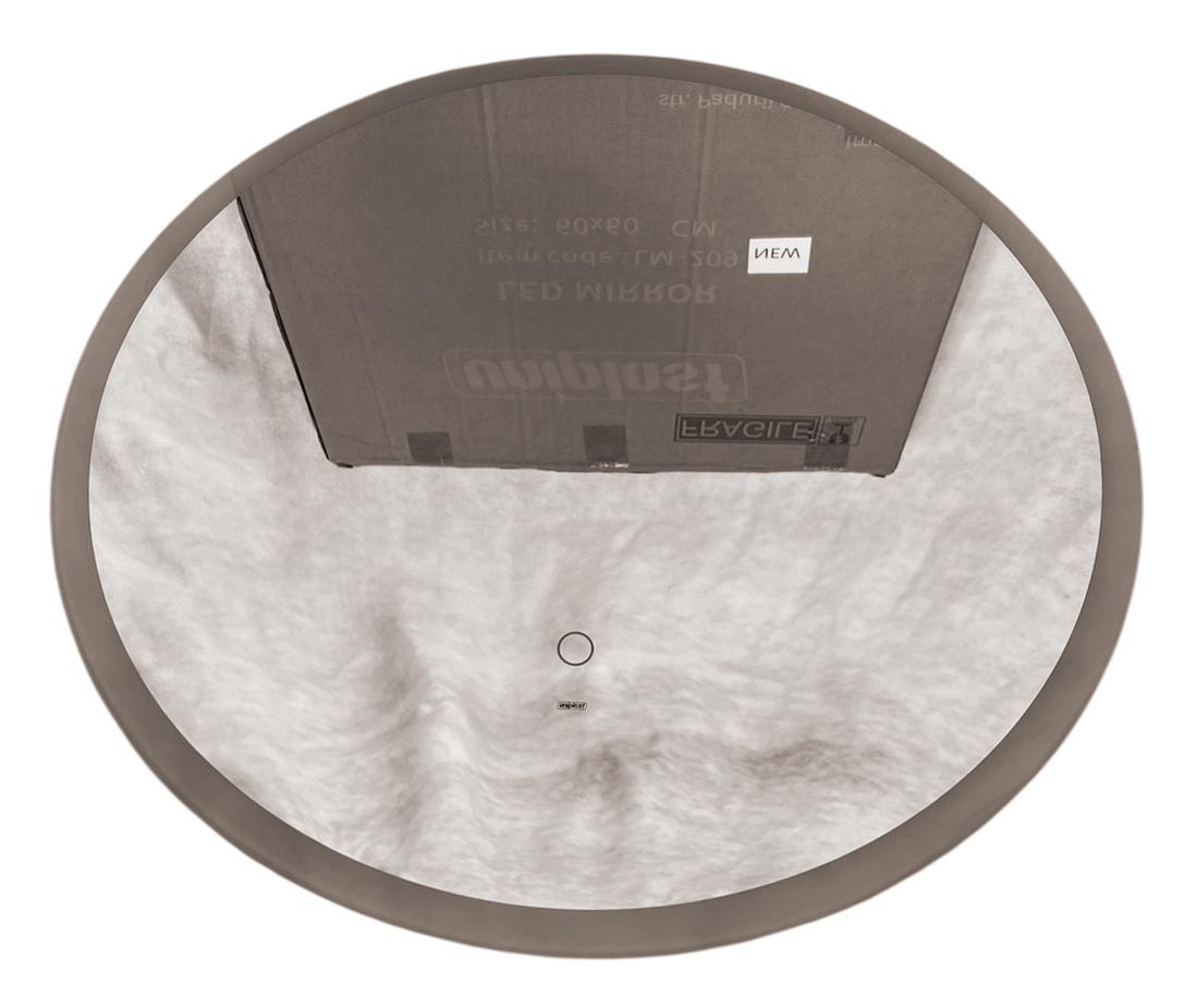 Oglinda pentru baie LED 2700/4000/6000K (rotunda cu janta) 60 x 60 cm IP44 UNIPLAST