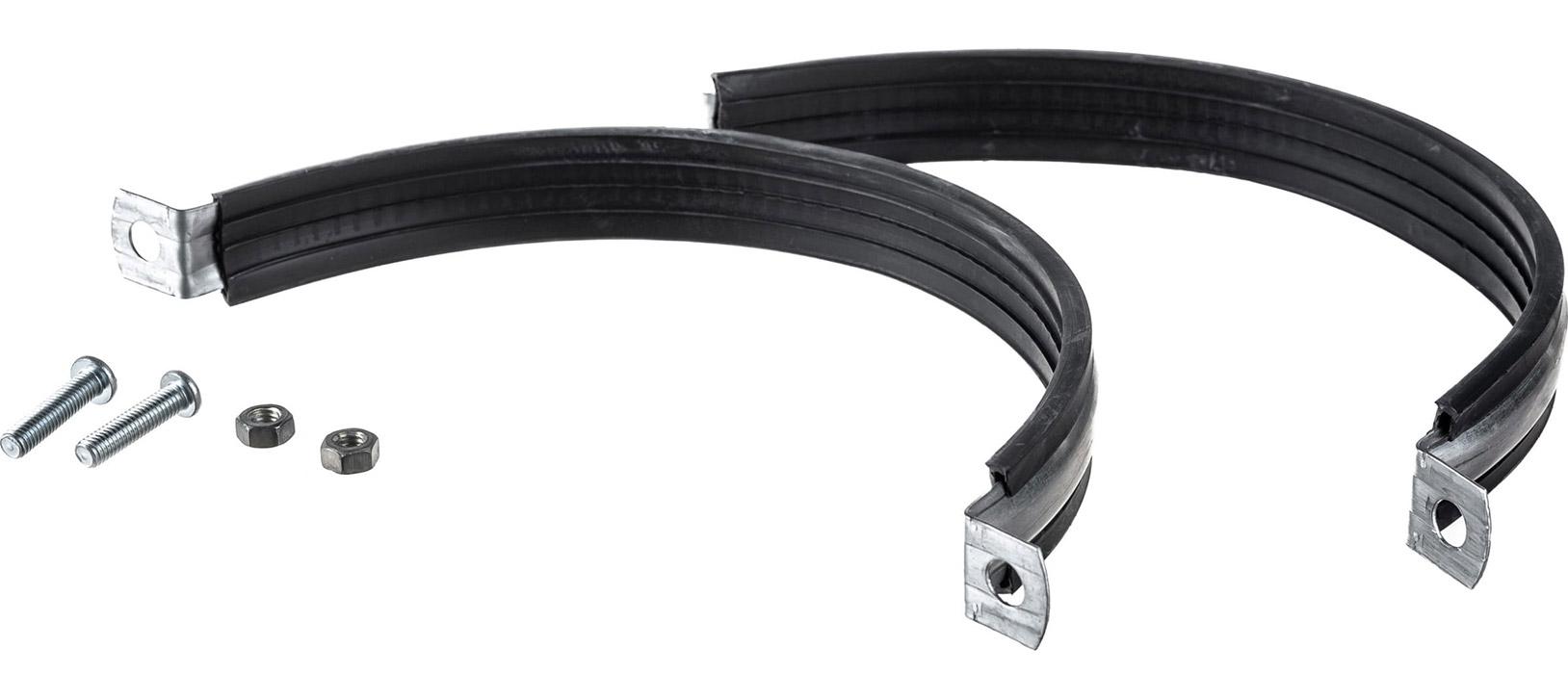 Colier metalic pentru teava cu garnitura din cauciuc fara diblu (set) D.500 mm - 20" (500-515 mm) M16 TR