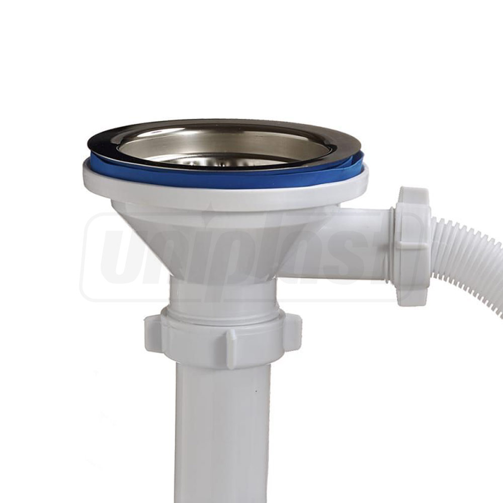 Выпуск для сифона D. 3.1/2" металлический с переливом А-4007-1  ОРИО