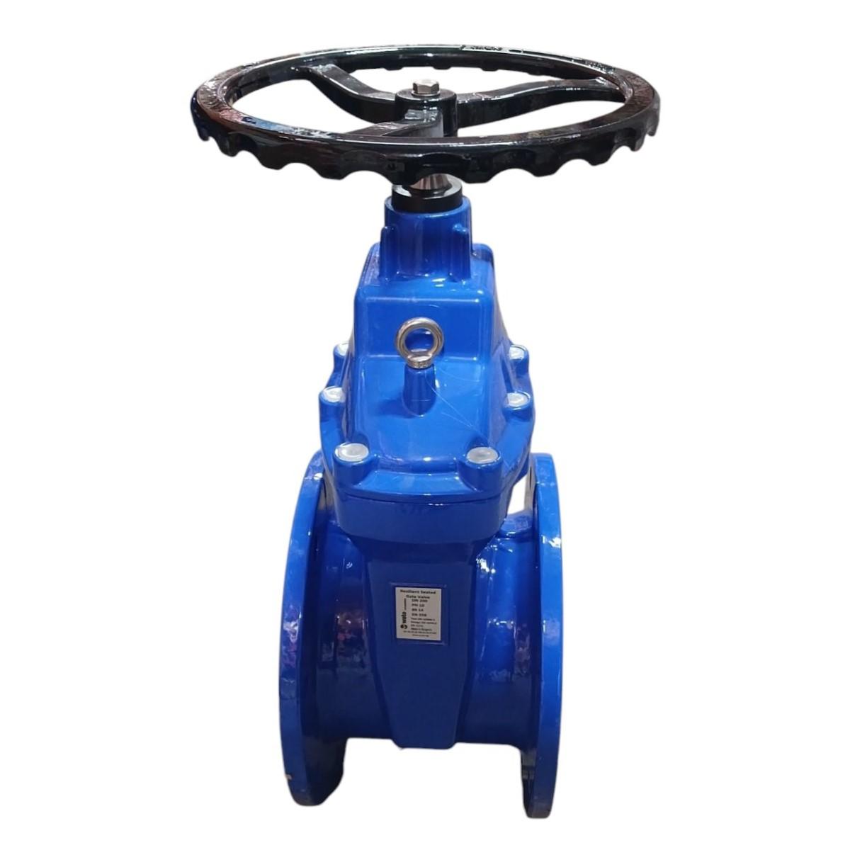 Задвижка чугунная D.200 PN10 обрезиненный клин EN558 (Serie 14) (L=225 мм) (8 отверстий)  UNV