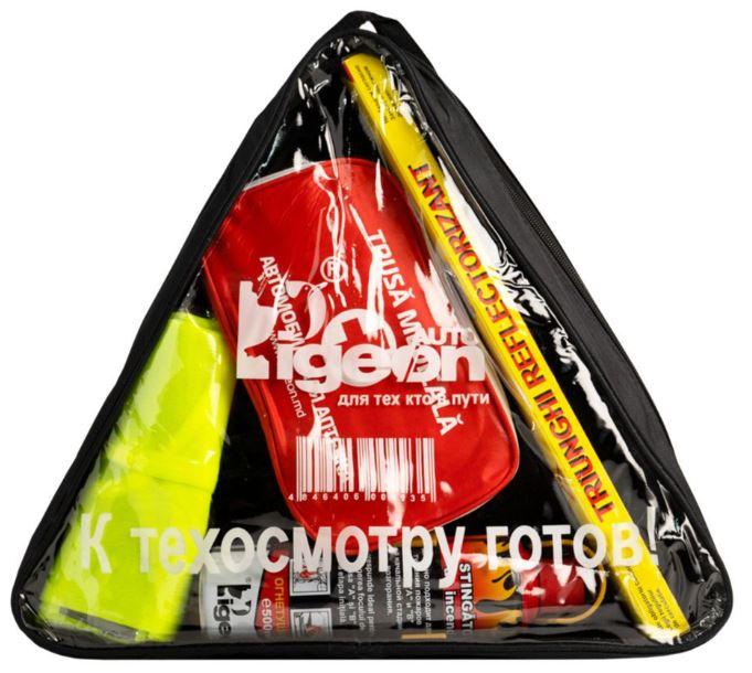 Набор для автомобилиста треугольный (5 ед)  PIGEON