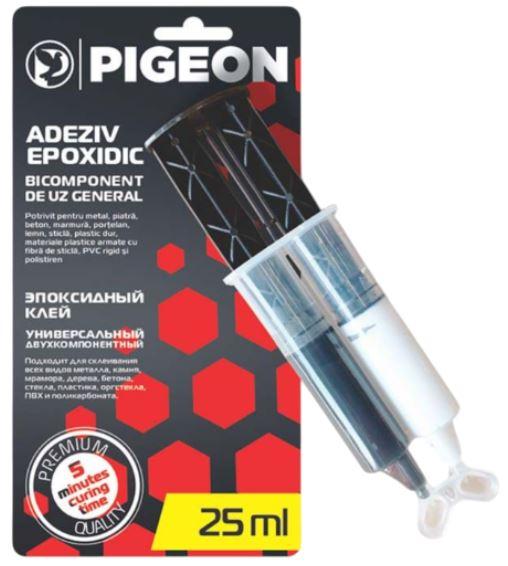 Клей эпоксидный шприц 25мл  PIGEON