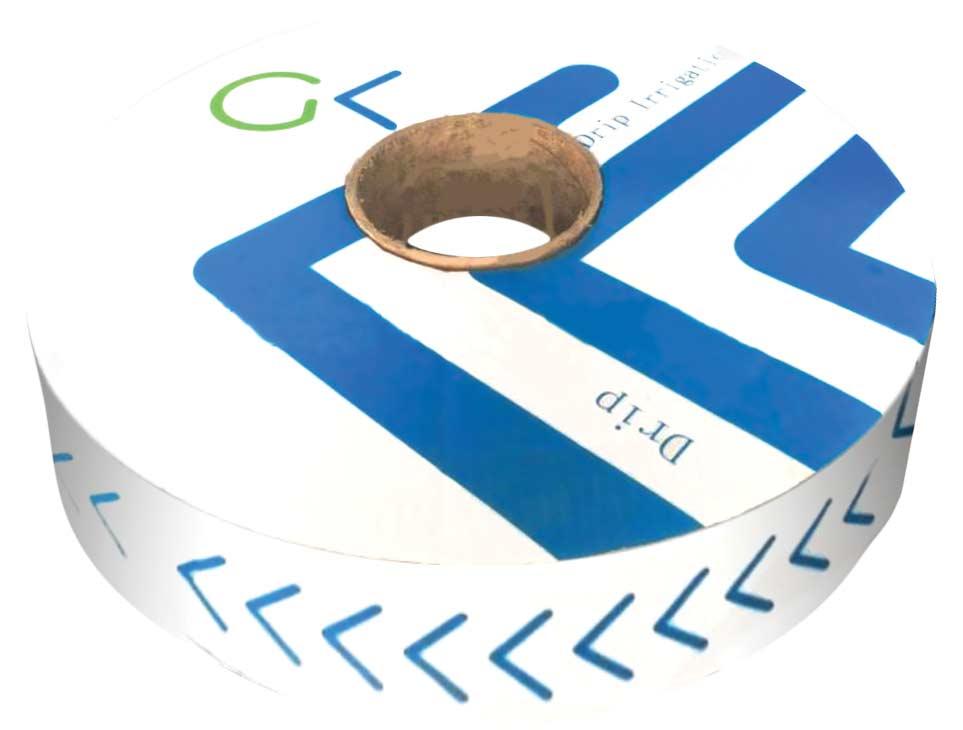 Лента D. 16 мм, 7 mil, 20 см, 0.8 bar, 1.40 LPH (1000 м) UNITAPE Blue Line