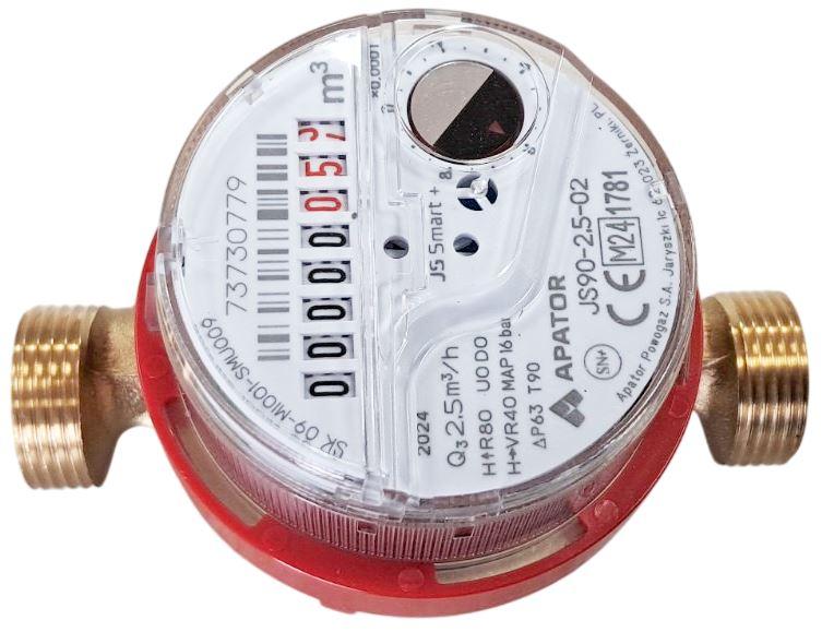 Contor D. 20 JS 90 2.5-02 pentru apa calda (fara set piulite)  APATOR