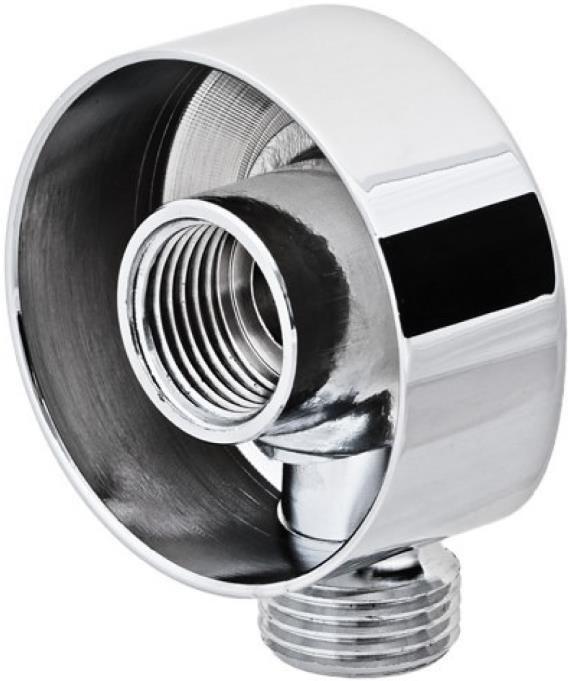 Адаптер (штуцер) для подключения шланга душа лейки (круглый) хром 309L  REMER