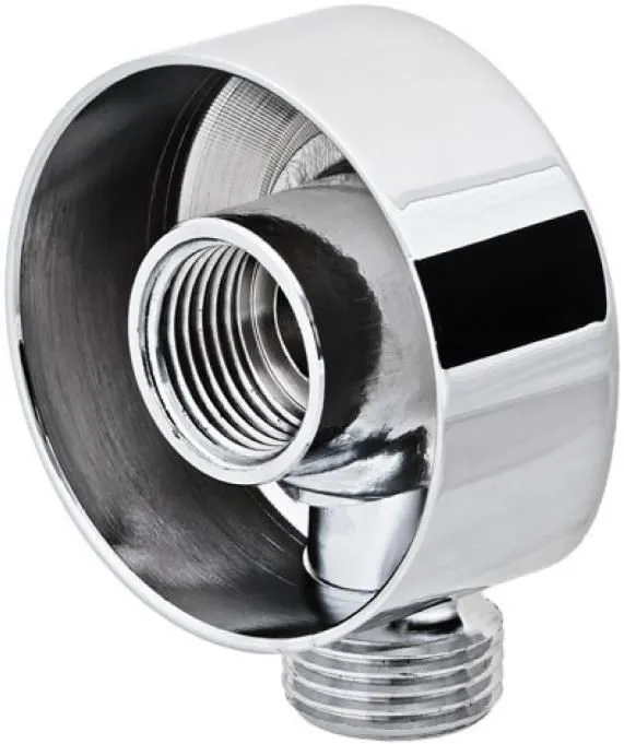 Адаптер (штуцер) для подключения шланга душа лейки (круглый) хром 309L  REMER