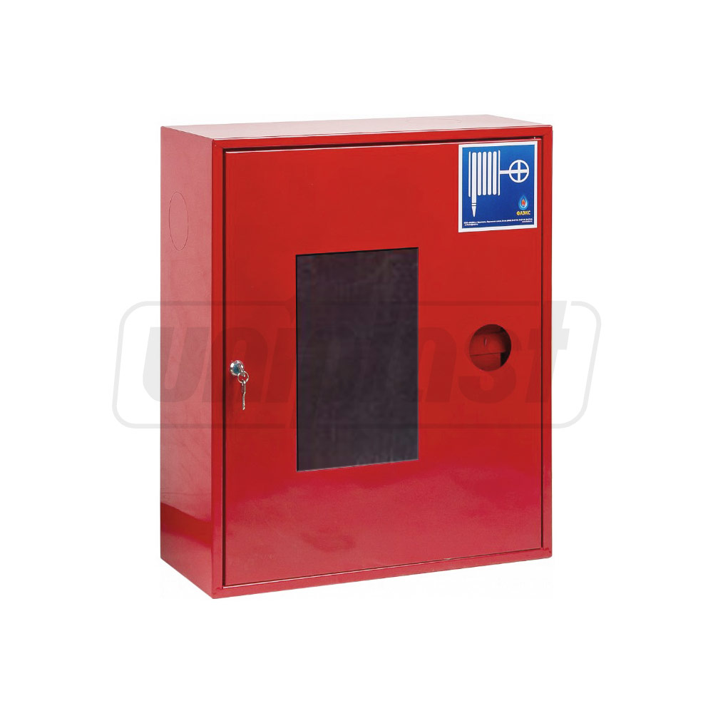 Cutie interior hidrant, neechipata, econom 510x470x195 mm (un compartiment cu suport pentru furtun) (rosu) ШПК 310 ВОК  ФАЭКС