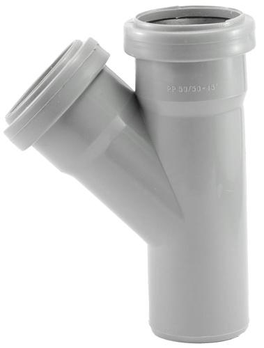 Ramificatie PP D. 32 x 32 / 45° (gri)  POLITEK