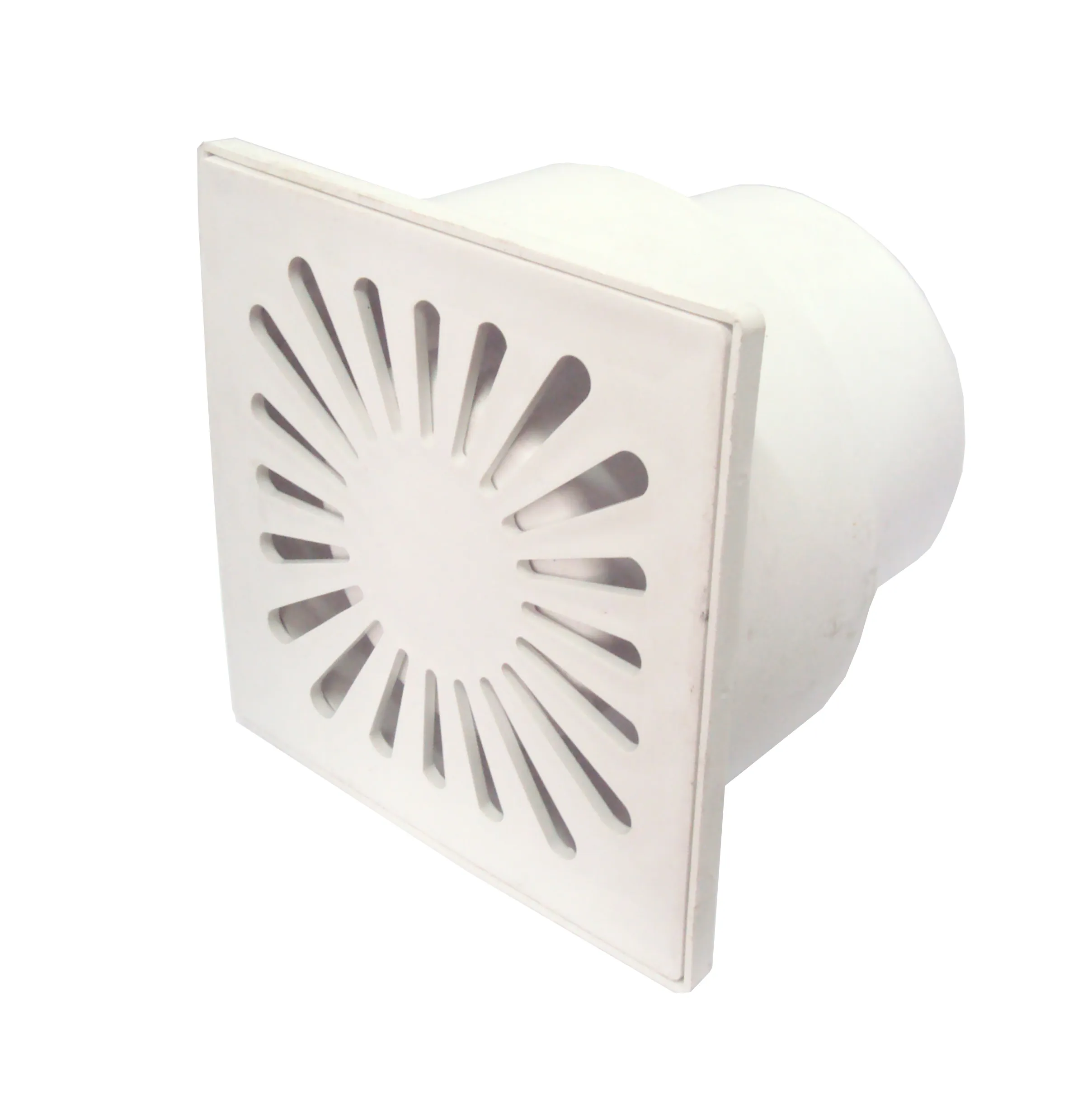 Sifon de pardoseala PP D.110 vertical (alb) (150 x 150 mm) "floare"  POLITEK