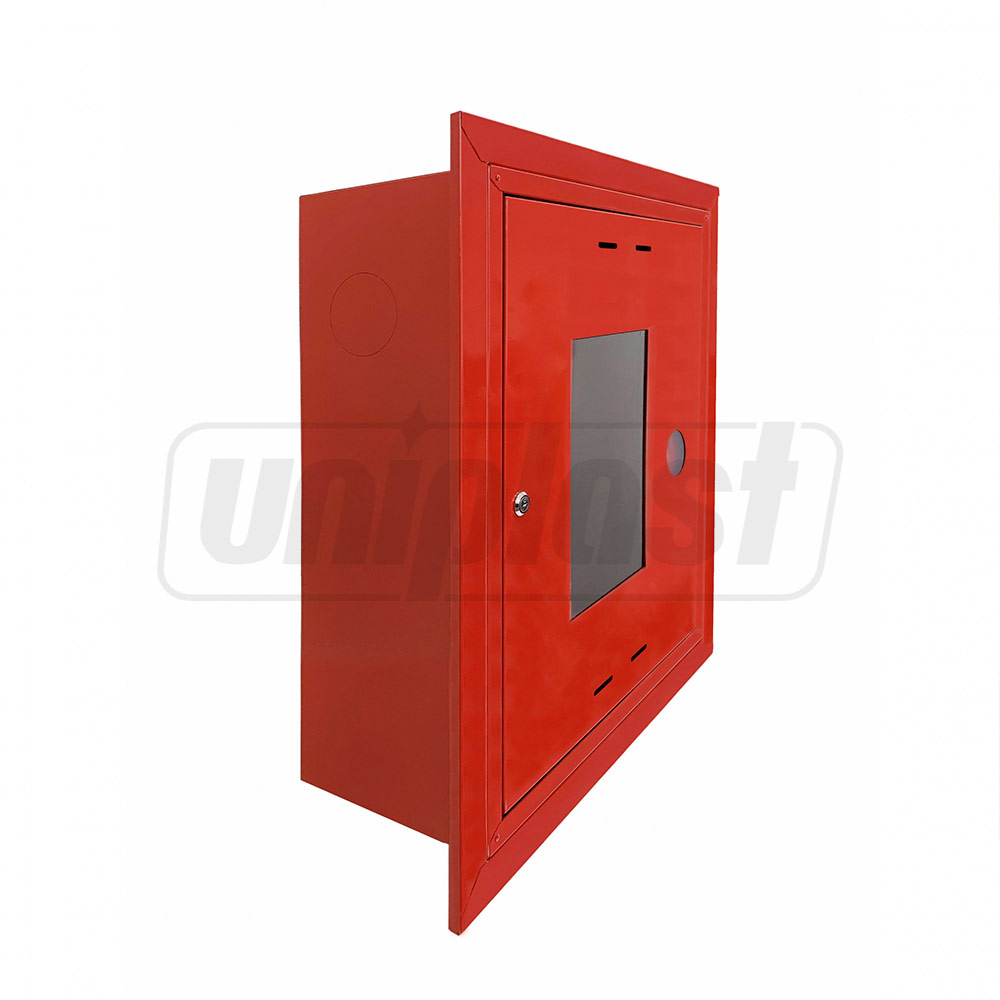 Cutie interior hidrant, neechipata, 650x540x230 mm (un compartiment cu suport pentru furtun) (rosu) ШПК 310 ВОК  ФАЭКС
