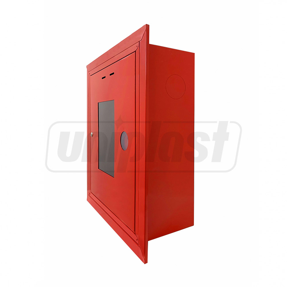 Cutie interior hidrant, neechipata, 650x540x230 mm (un compartiment cu suport pentru furtun) (rosu) ШПК 310 ВОК  ФАЭКС