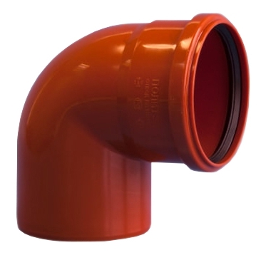 Отвод ПВХ D.200 / 90° (наружный)  POLITEK