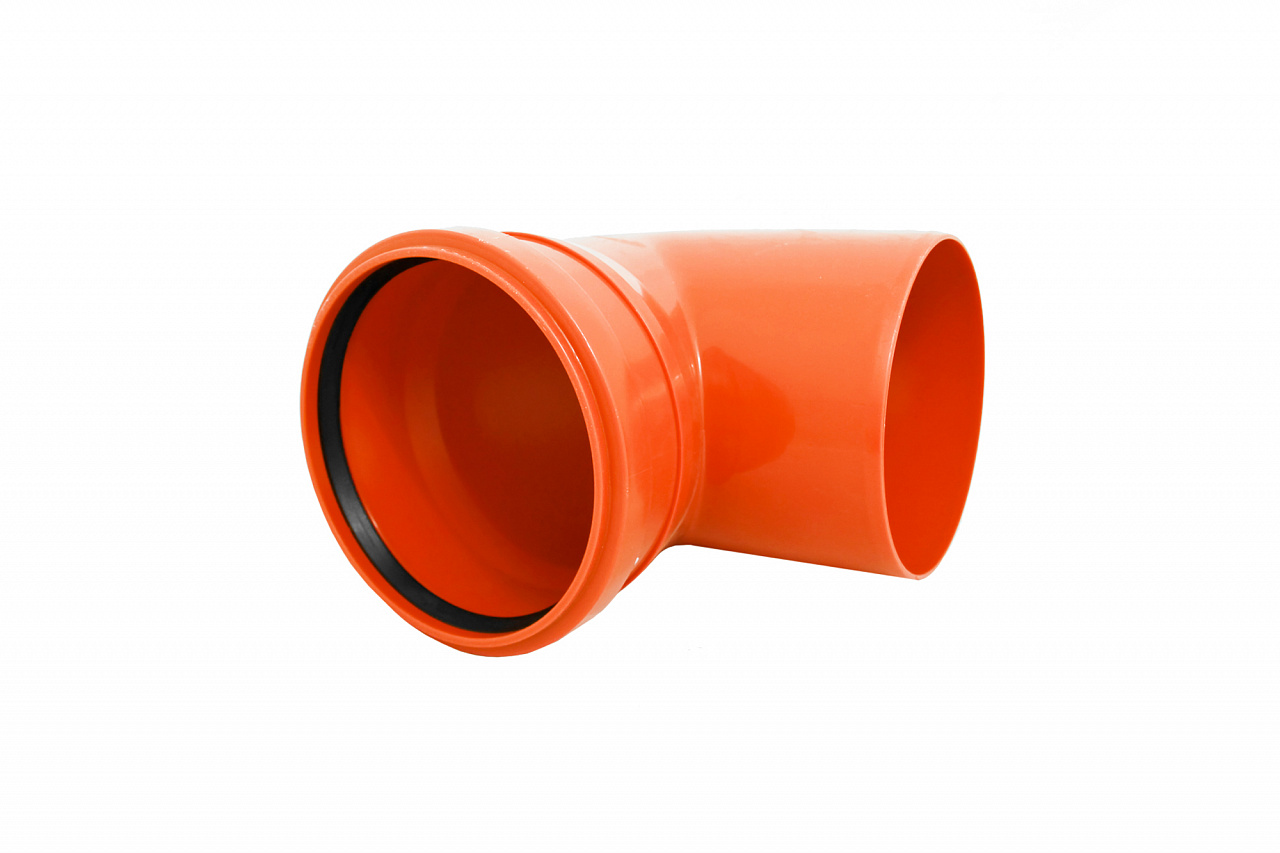 Отвод ПВХ D.200 / 90° (наружный)  POLITEK