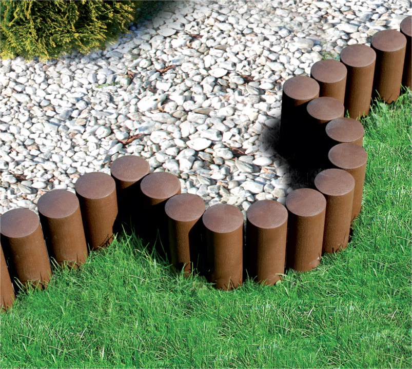 Огородная полисада (5 элементов комплект) L=2.3 м (коричневый)  CELLFAST  СНЯТ С ПРОИЗВОДСТВА