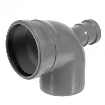 Cot ramificat PP D.110 x 50 / 90° jos (frontal)  POLITEK