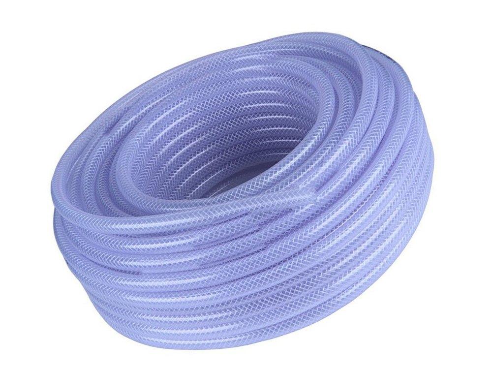 Furtun gradina armat siliconat, transparent PVC D.20 (19/24 mm, 3/4") PN5 ARMAT RO  UNITAPE L=50 m