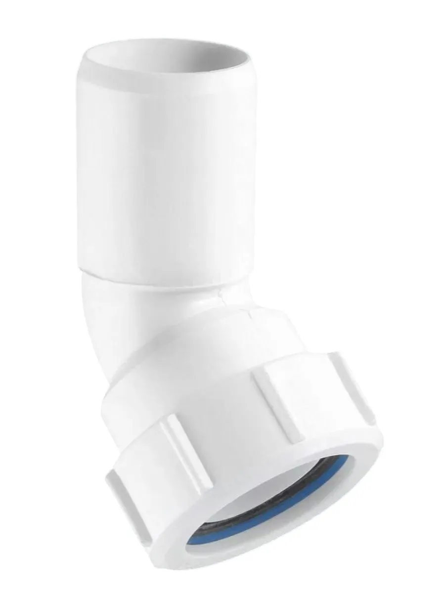 Отвод канал ЗАЖ PP 45° D. 32 (1-стор.) Art32D-WH MCALPINE