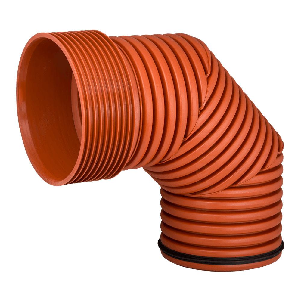 Cot corugata PP SN8 D. 400 (453/458) х 90°