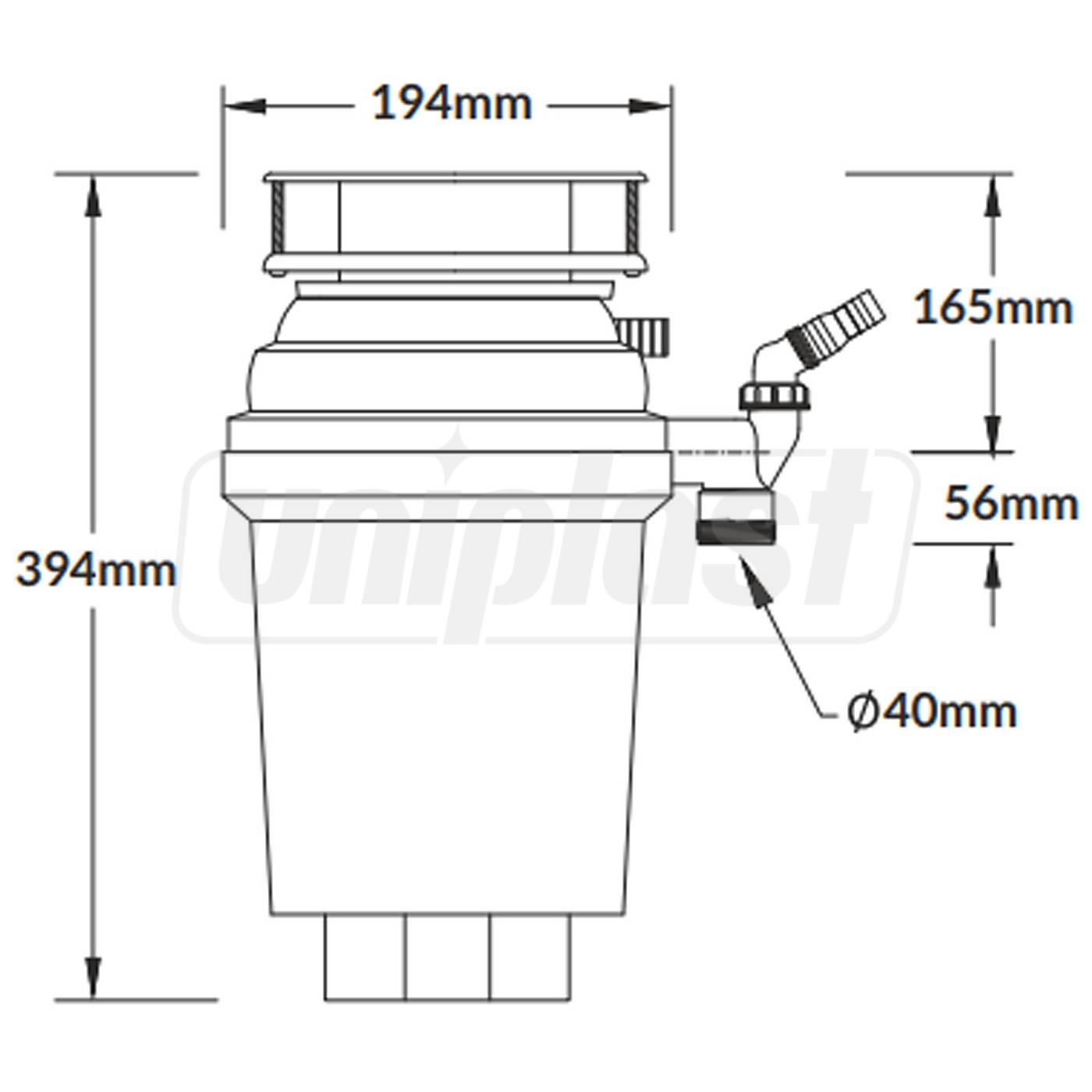 Tocator resturi alimentare Perfect Grind 1.07 L WDU-4ASEU-POL  MCALPINE