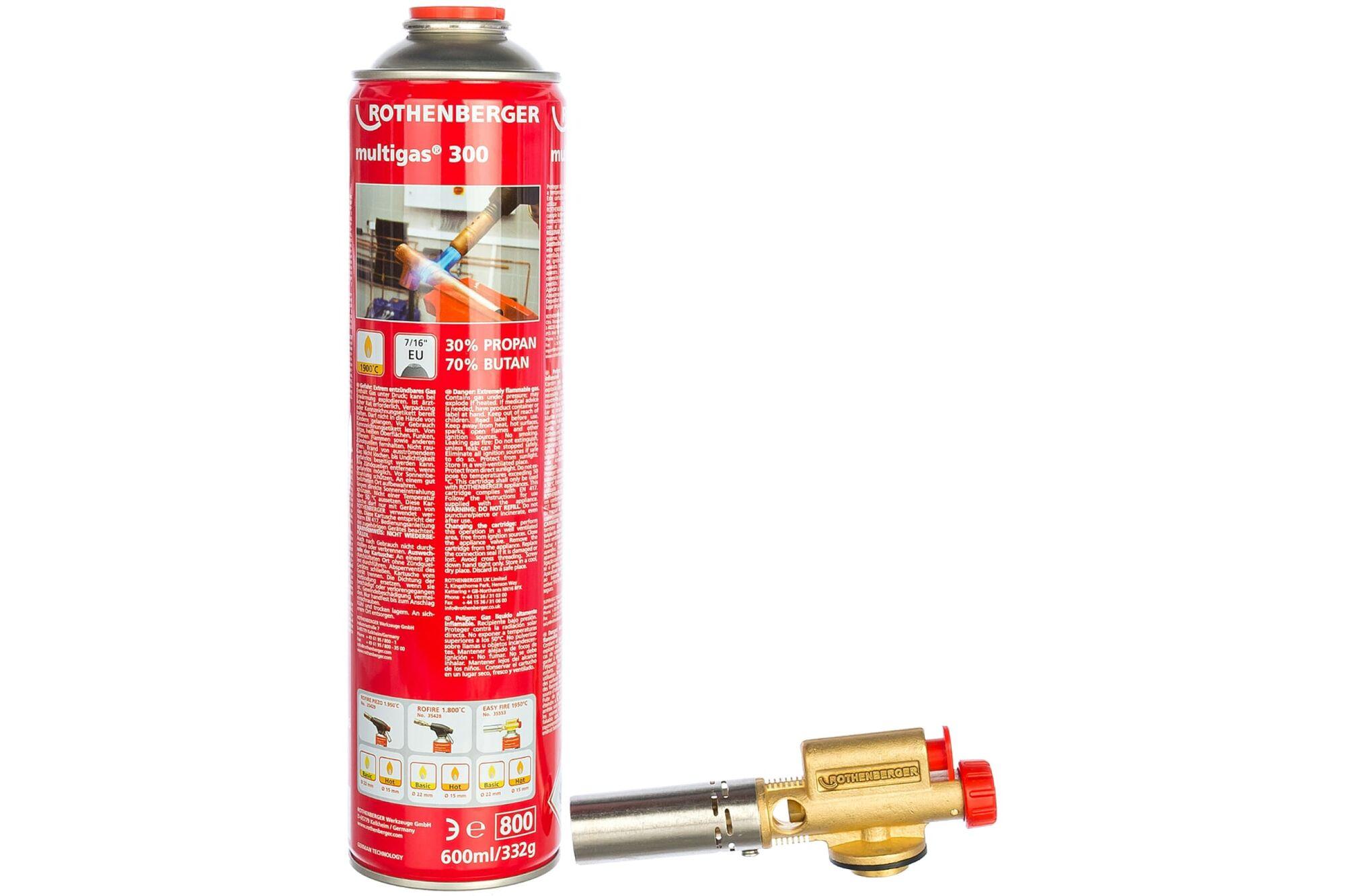 Arzator cu gaz EASY FIRE cu cartus Multigas 300 (35553)  ROTHENBERGER