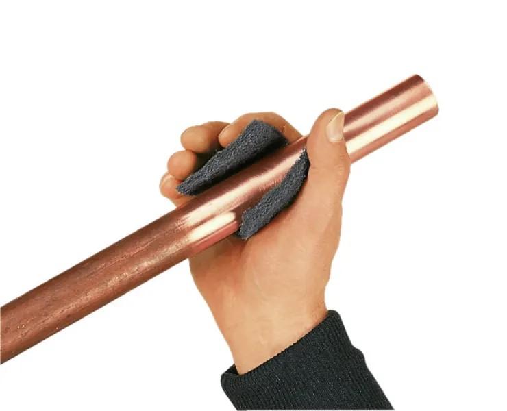 Абразивные флисовые салфетки для очистки медных труб ROVLIES (упаковка 10 шт.) (45268) ROTHENBERGER