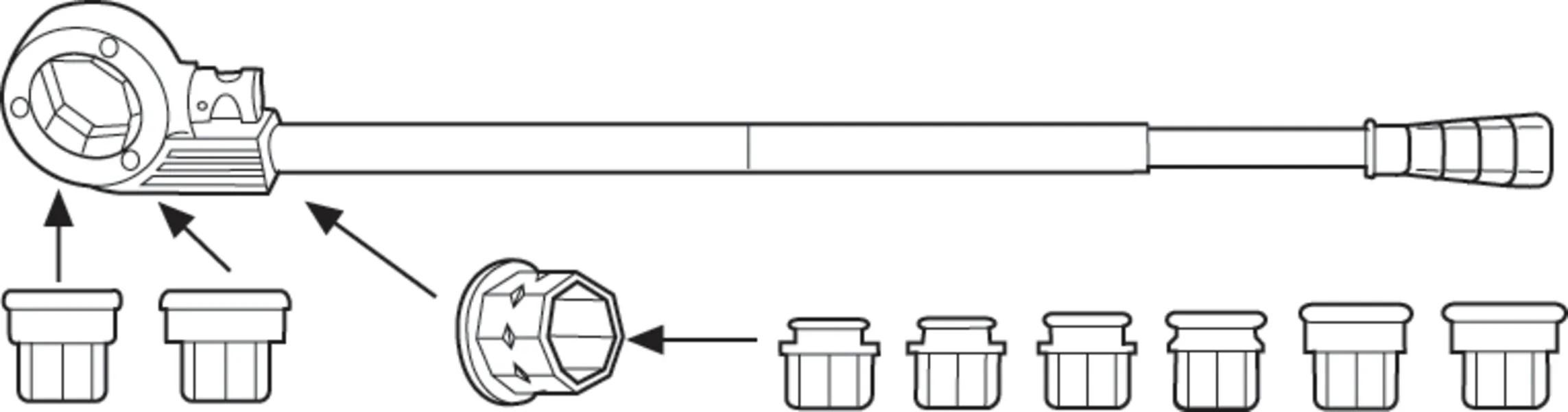 Набор клуппов для нарезки резьбы SUPER CUT 1/2-3/4-1-1.1/4" (070781X)  ROTHENBERGER