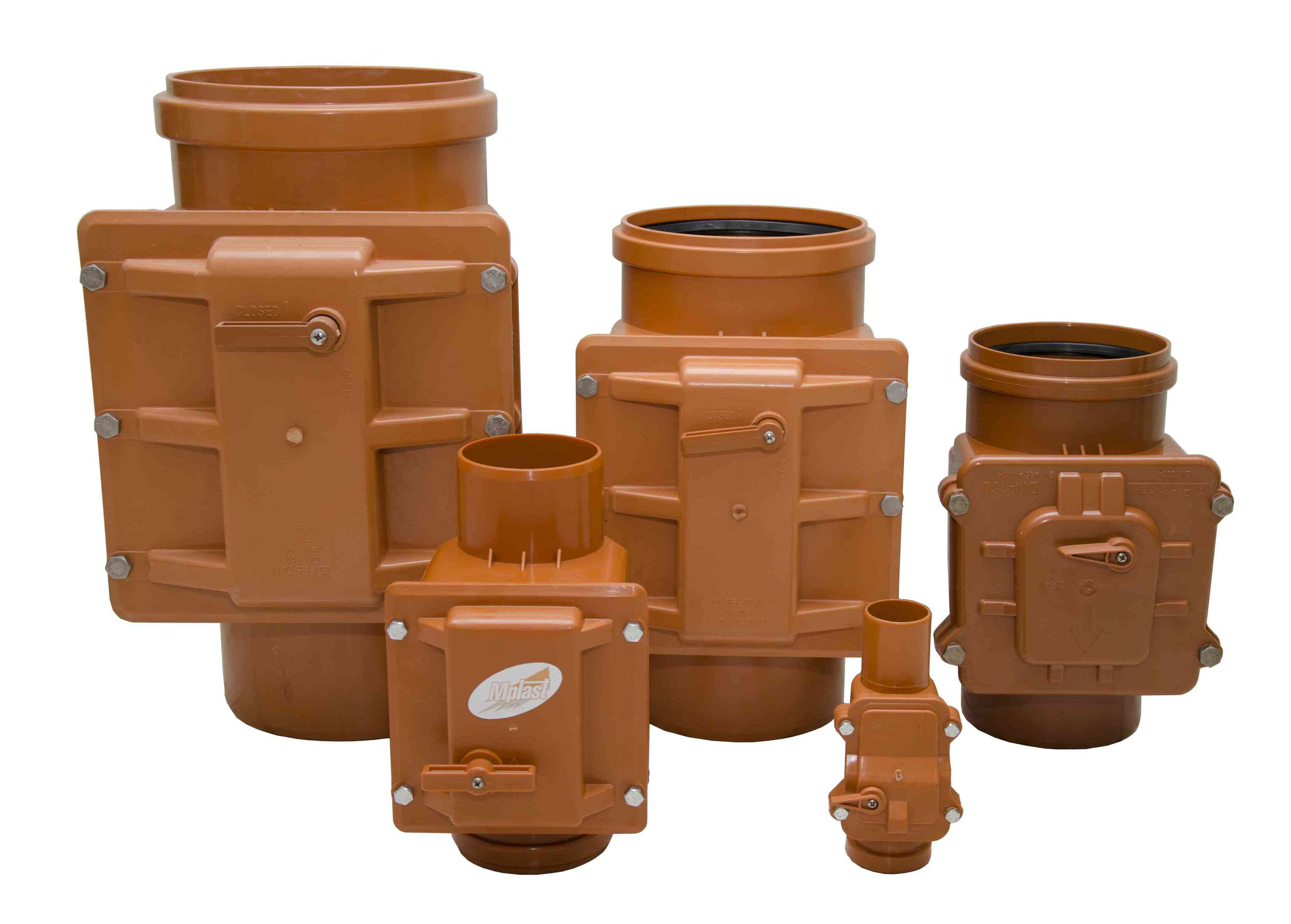 Концевой обратный клапан D.200 ПВХ  ZBK200  KARMAT