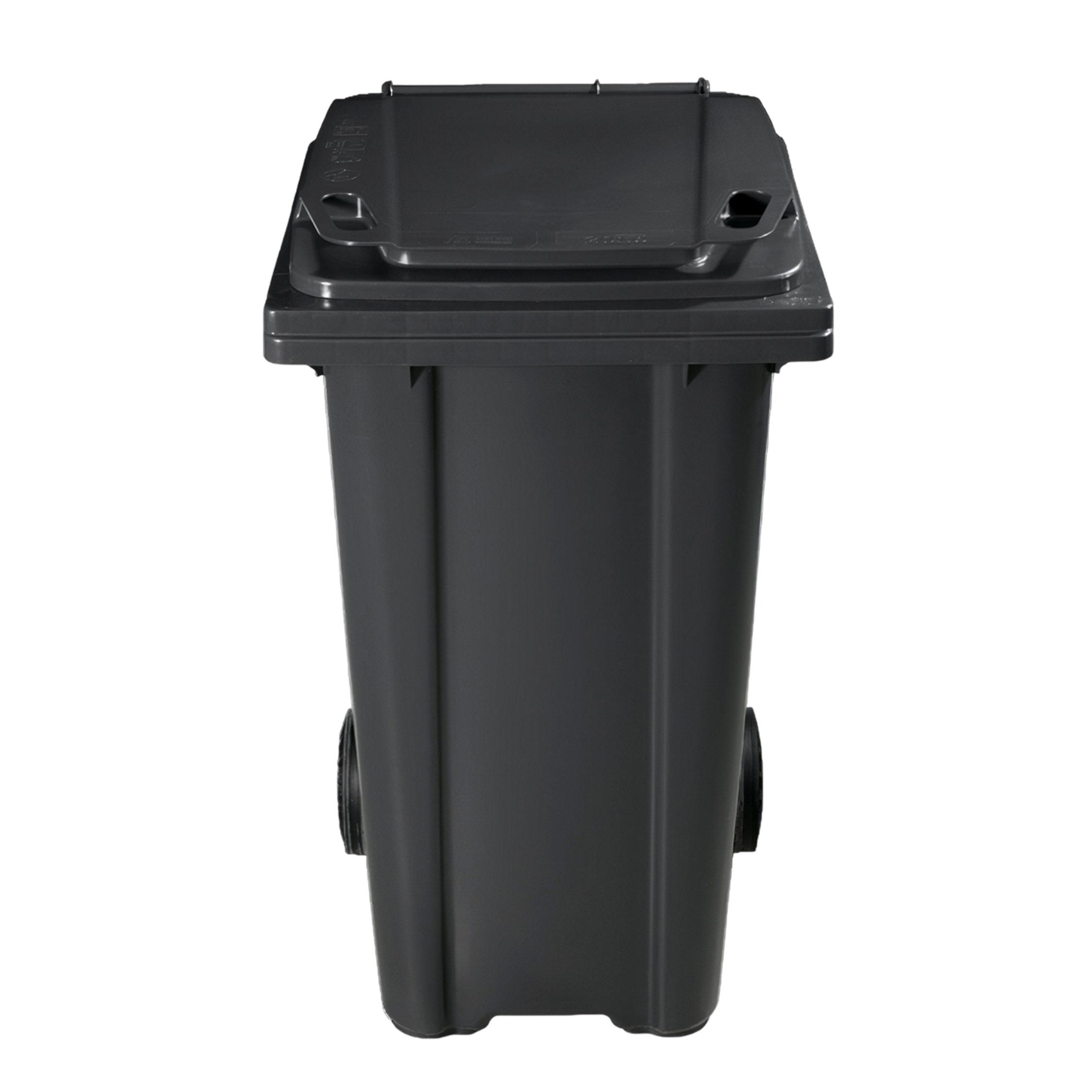 Cos pentru transportarea deseurilor  240 L pe roti (gri inchis) STANDART HE