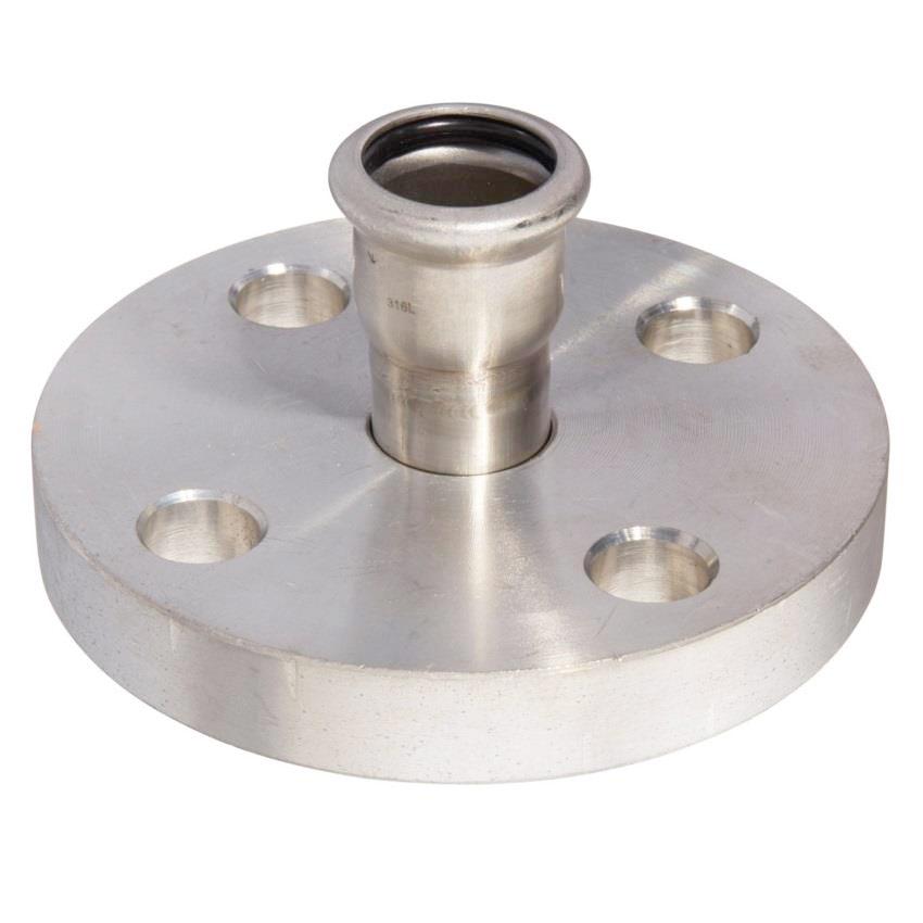 Фланец D. 42 нержавеющая сталь 316L, пресс TrustPRESS®