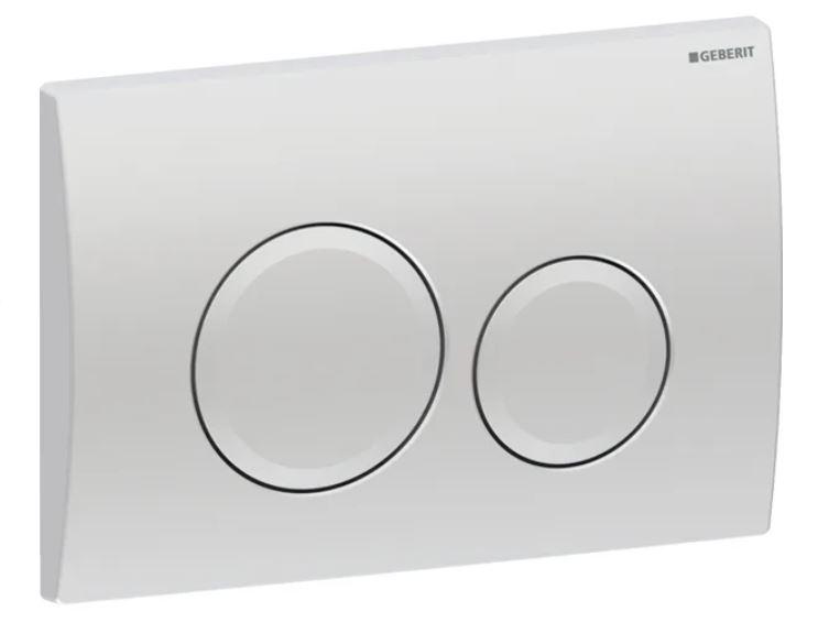 Кнопка смыва двойная  DELTA  20 (хром матовый)  GEBERIT