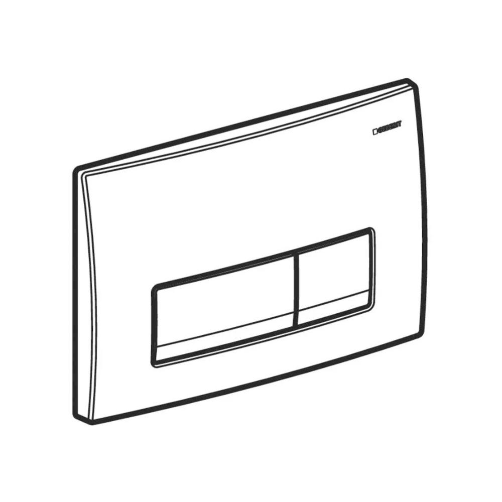 Buton actionare rezervor (incorporabil) DELTA 50 (BLACK) GEBERIT