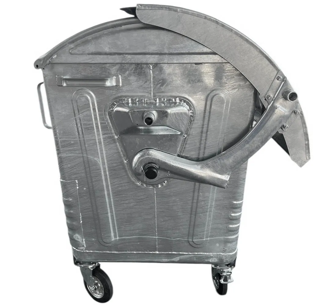 Бак мусорный 1100 л оцинкованный на колесах (1.2 мм) GC