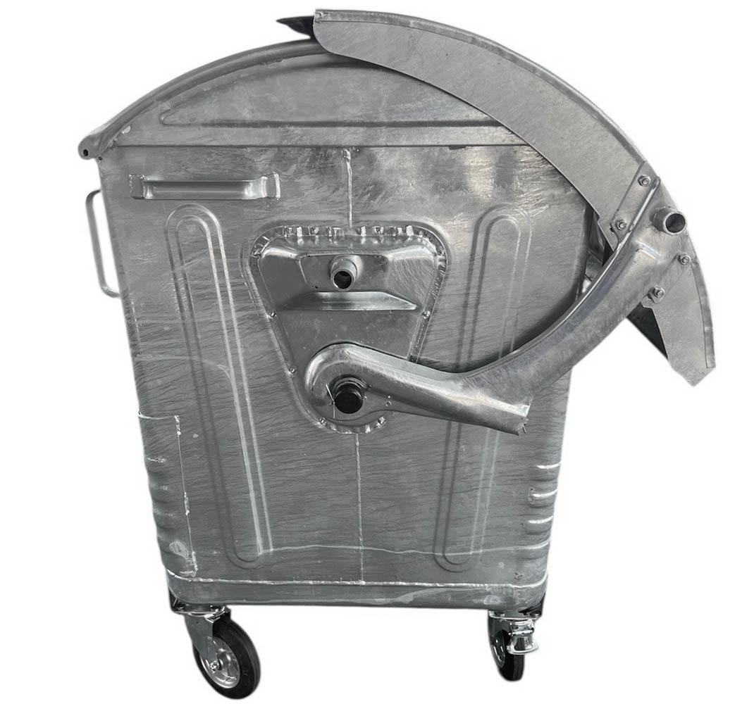 Cos pentru transportarea deseurilor 1100 L galvanizat pe roti (1.2 mm) (dezasamblat) GC