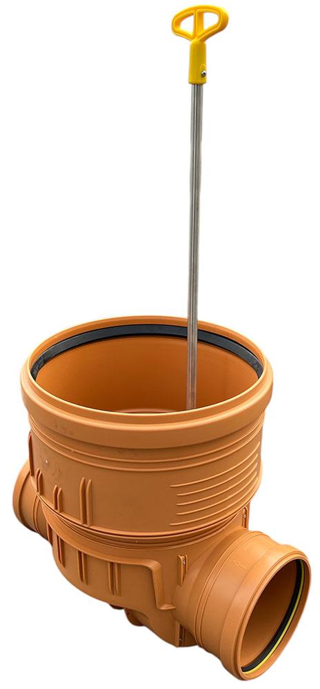 Baza camin de inspectie PP D.400/200 cu supapă de retur (1 intrare/1 iesire) K40P20ZB KARMAT