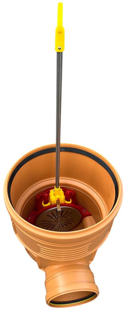 Baza camin de inspectie PP D.400/200 cu supapă de retur (1 intrare/1 iesire) K40P20ZB KARMAT