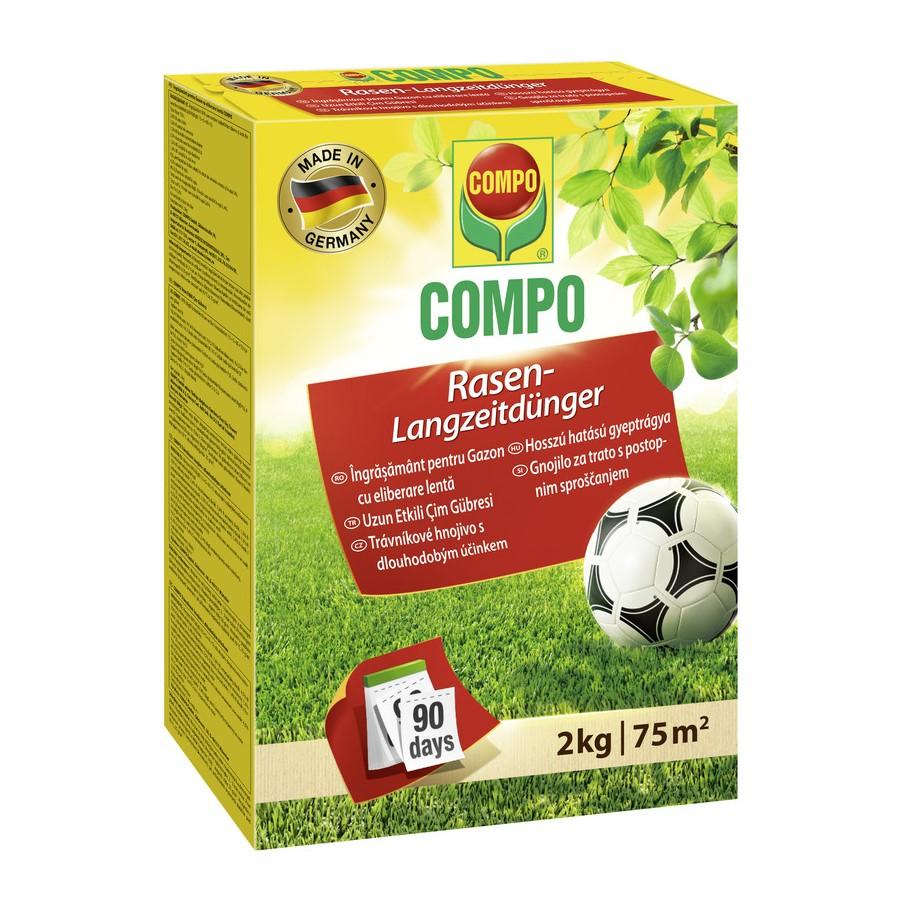 Fertilizant gazon cu actiune lenta, granule 2 kg COMPO