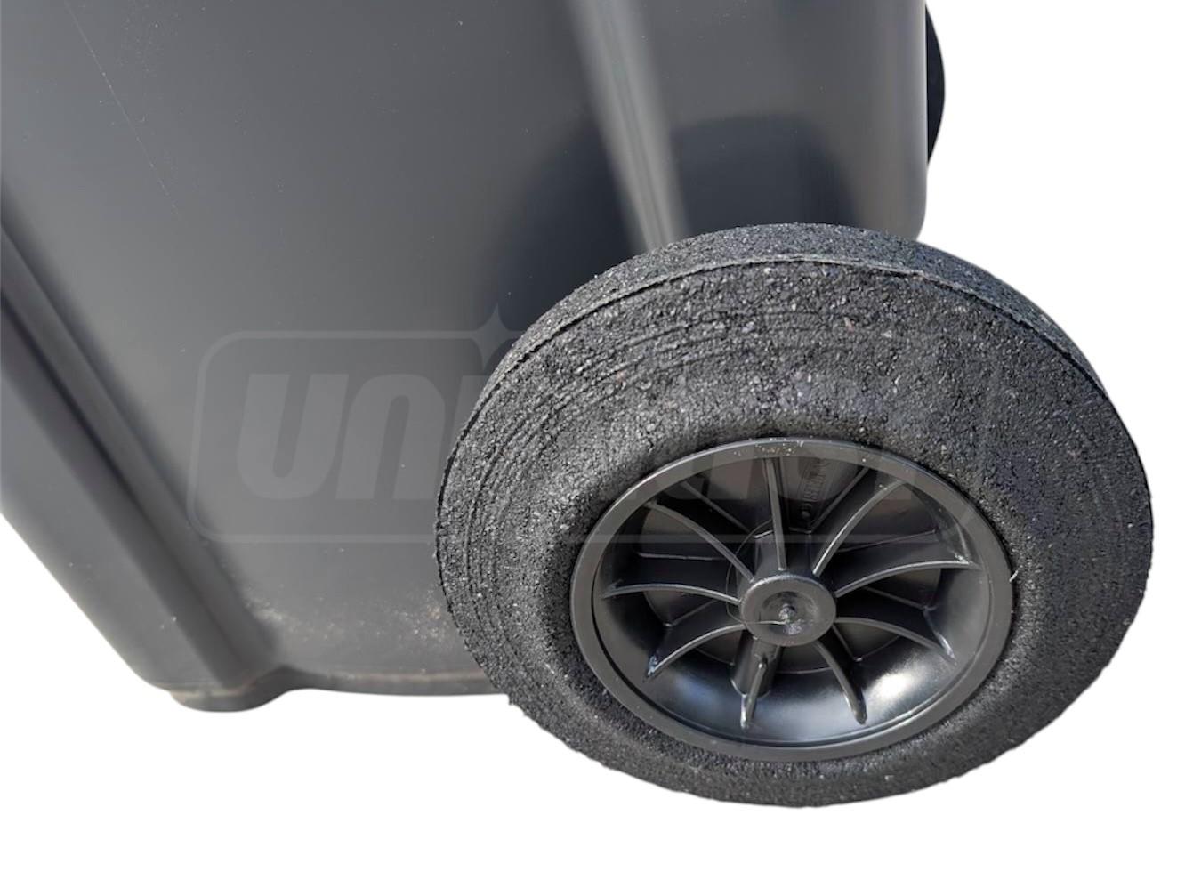 Бак мусорный  120 л на колесах (темно-серый) HE