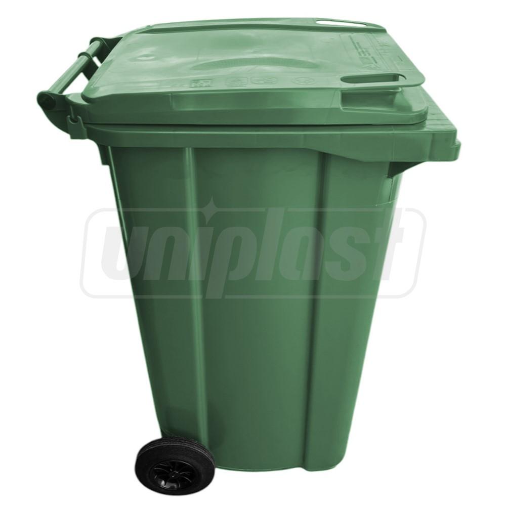 Бак мусорный  240 л на колесах (зеленый) HE