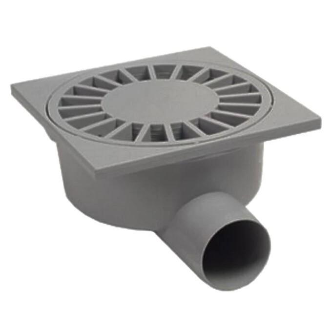 Трап ПП D. 50 х 90° горизонтальный (серый) (150 x 150 x 86 мм) 1771  ZMM MAXPOL